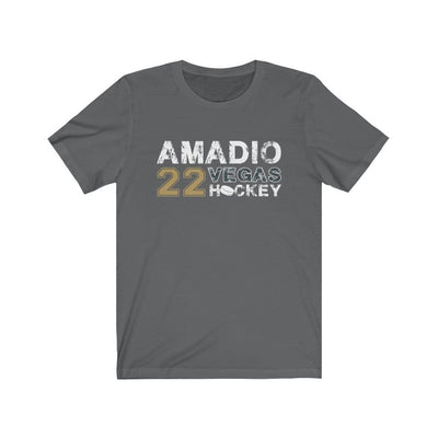 T-Shirt Asphalt / S Amadio 22 Vegas Hockey Unisex Jersey Tee