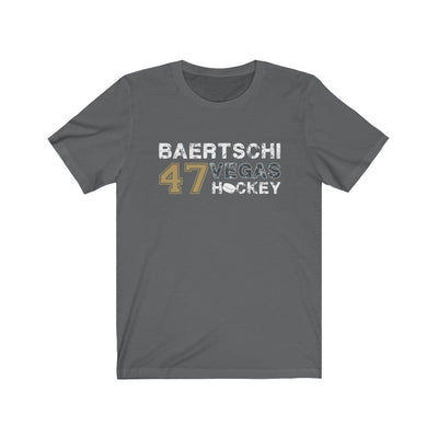 T-Shirt Asphalt / S Baertschi 47 Vegas Hockey Unisex Jersey Tee