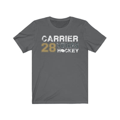 T-Shirt Asphalt / S Carrier 28 Vegas Hockey Unisex Jersey Tee