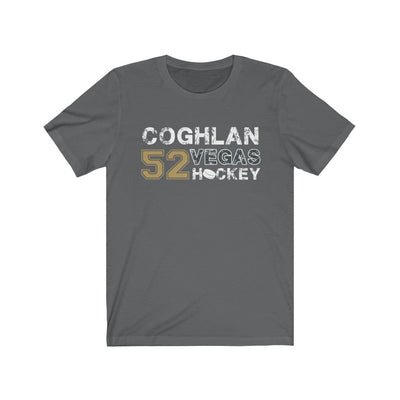 T-Shirt Asphalt / S Coghlan 52 Vegas Hockey Unisex Jersey Tee