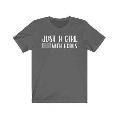 T-Shirt "Just A Girl With Goals" Unisex Jersey Tee