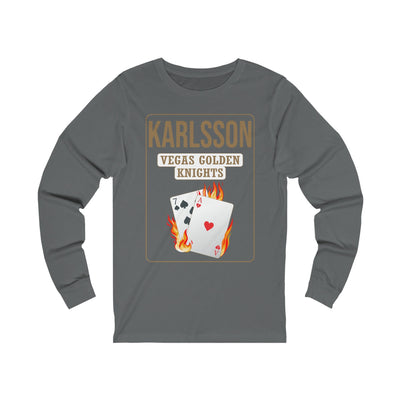 Long-sleeve Karlsson 71 Poker Cards Unisex Jersey Long Sleeve Shirt