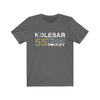T-Shirt Asphalt / S Kolesar 55 Vegas Hockey Unisex Jersey Tee