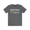 T-Shirt Asphalt / S Martinez 23 Vegas Hockey Unisex Jersey Tee