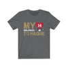 T-Shirt Asphalt / S My Heart Belongs To Hague Unisex Jersey Tee