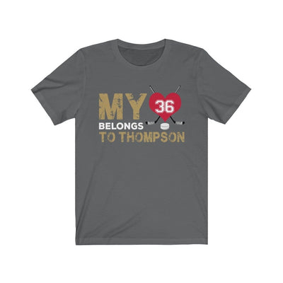 T-Shirt Asphalt / S My Heart Belongs To Thompson Unisex Jersey Tee