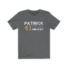 T-Shirt Asphalt / S Patrick 41 Vegas Hockey Unisex Jersey Tee