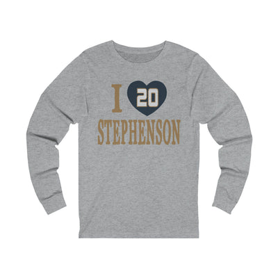 Long-sleeve "I Love Stephenson" Unisex Jersey Long Sleeve Shirt