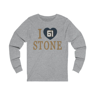 Long-sleeve "I Love Stone" Unisex Jersey Long Sleeve Shirt