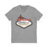 V-neck Athletic Heather / S Ladies Of The Knight Unisex Jersey V-Neck Tee