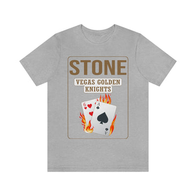 T-Shirt Stone 61 Poker Cards Unisex Jersey Tee
