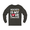 Long-sleeve "Hockey Is My Love Language" Unisex Jersey Long Sleeve Shirt