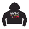 Hoodie Amadio All Knight Long Women's Cropped Hooded Sweatshirt