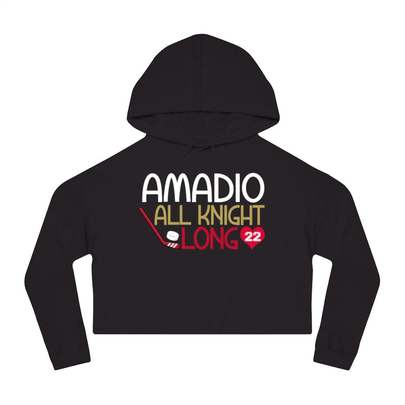 Hoodie Amadio All Knight Long Women's Cropped Hooded Sweatshirt