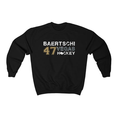 Sweatshirt Black / L Baertschi 47 Vegas Hockey Unisex Crewneck Sweatshirt