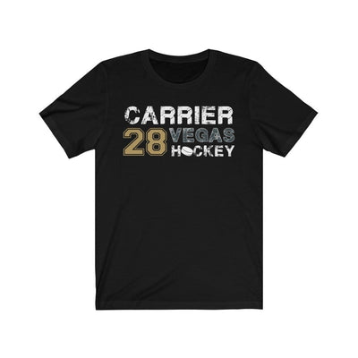 T-Shirt Black / L Carrier 28 Vegas Hockey Unisex Jersey Tee