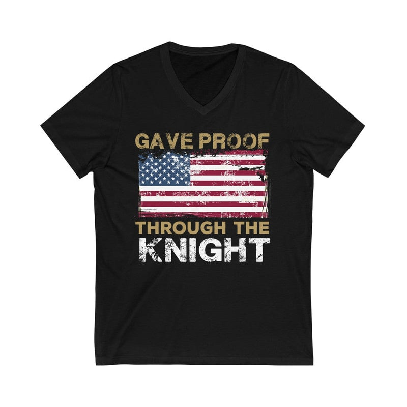 V-neck "Gave Proof Through The Knight" Unisex Jersey V-Neck Tee