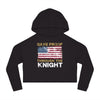 Hoodie Gave Proof Through The Knight Women’s Cropped Hooded Sweatshirt