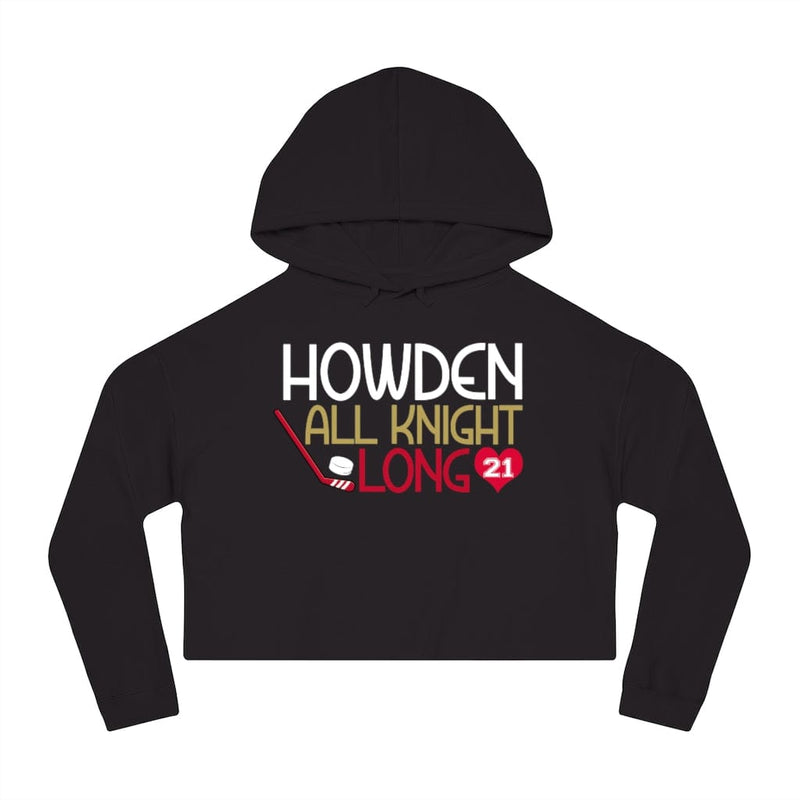 Hoodie Howden All Knight Long Women's Cropped Hooded Sweatshirt