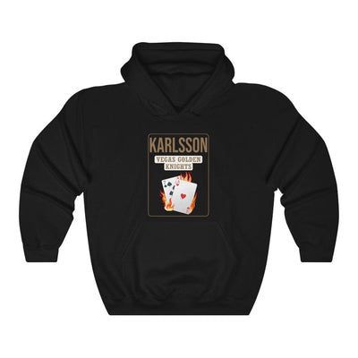 Hoodie Black / L Karlsson 71 Poker Cards Unisex Hooded Sweatshirt