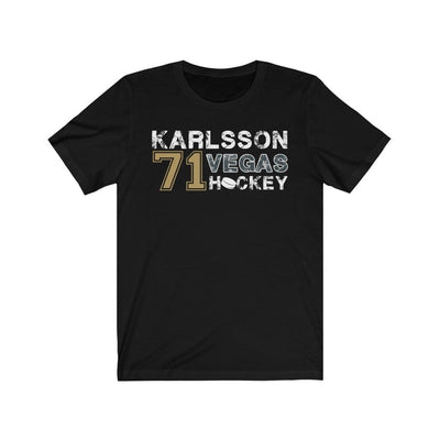 T-Shirt Black / L Karlsson 71 Vegas Hockey Unisex Jersey Tee