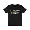 T-Shirt Black / L Kolesar 55 Vegas Hockey Unisex Jersey Tee