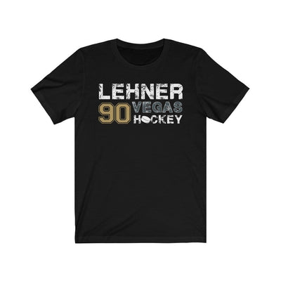 T-Shirt Black / L Lehner 90 Vegas Unisex Hockey Jersey Tee