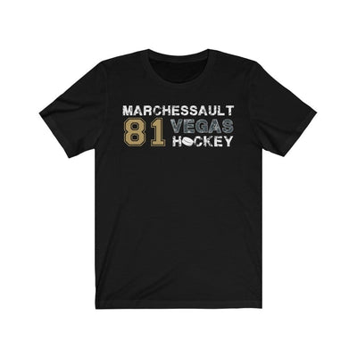 T-Shirt Black / L Marchessault 81 Vegas Hockey Unisex Jersey  Tee