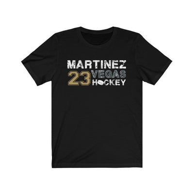 T-Shirt Black / L Martinez 23 Vegas Hockey Unisex Jersey Tee