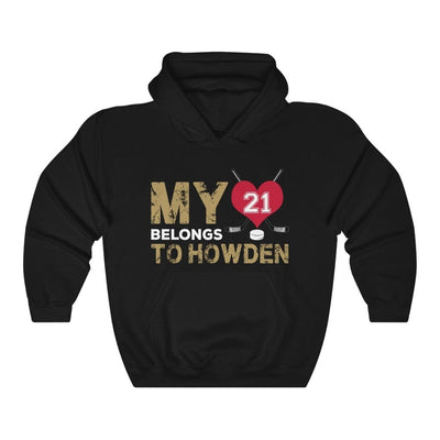 Hoodie Black / L My Heart Belongs To Howden Unisex Hooded Sweatshirt