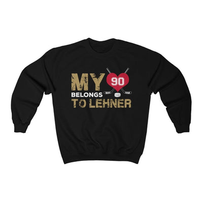 Sweatshirt Black / L My Heart Belongs To Lehner Unisex Crewneck Sweatshirt