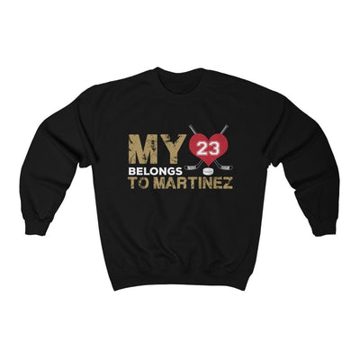 Sweatshirt Black / L My Heart Belongs To Martinez Unisex Crewneck Sweatshirt