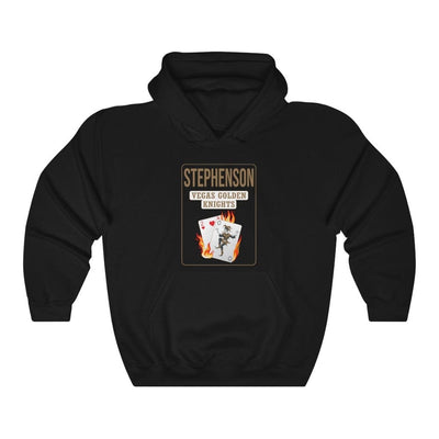Hoodie Black / L Stephenson 20 Poker Cards Unisex Hooded Sweatshirt