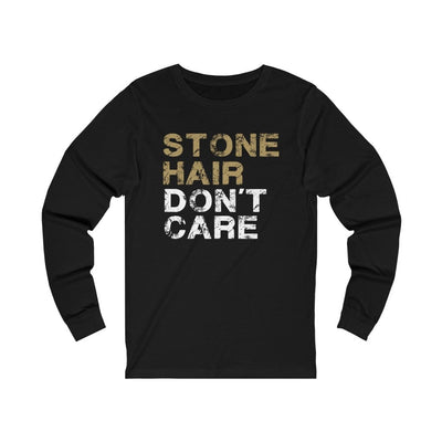 Long-sleeve "Stone Hair Don't Care" Unisex Jersey Long Sleeve Shirt