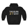Hoodie Black / L Theodore 27 Vegas Hockey Unisex Hooded Sweatshirt