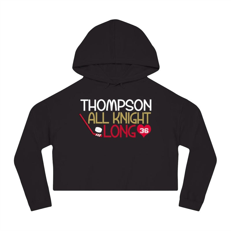 Hoodie Thompson All Knight Long Women's Cropped Hooded Sweatshirt