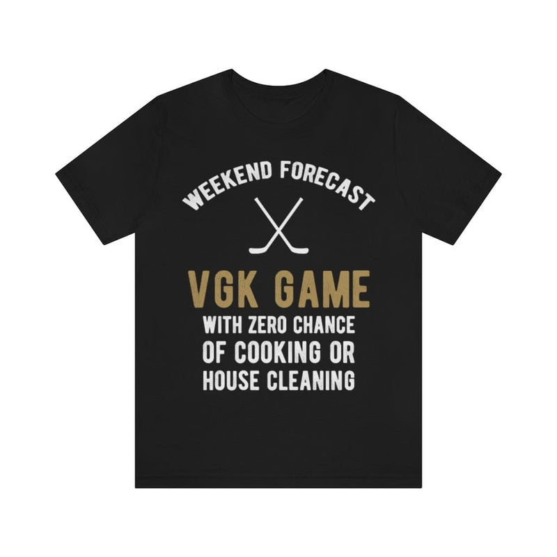 T-Shirt "Weekend Forecast VGK Game" Unisex Jersey Tee