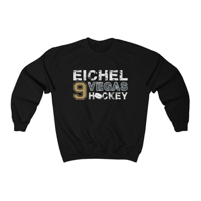 Sweatshirt Black / S Eichel 9 Vegas Hockey Unisex Crewneck Sweatshirt