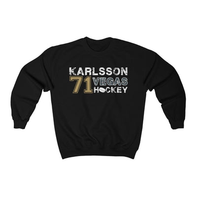 Sweatshirt Black / S Karlsson 71 Vegas Hockey Unisex Crewneck Sweatshirt