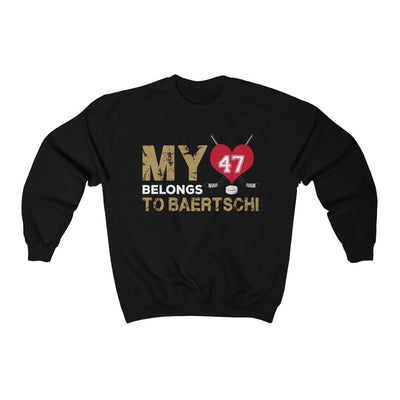 Sweatshirt Black / S My Heart Belongs To Baertschi Unisex Crewneck Sweatshirt