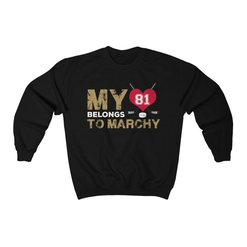 Sweatshirt My Heart Belongs To Marchy Unisex Crewneck Sweatshirt