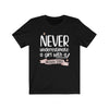 T-Shirt "Never Underestimate A Girl With Hockey Stick"