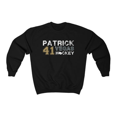 Sweatshirt Black / S Patrick 41 Vegas Hockey Unisex Crewneck Sweatshirt