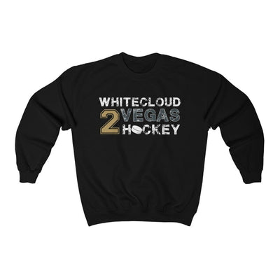 Sweatshirt Black / S Whitecloud 2 Vegas Hockey Unisex Crewneck Sweatshirt