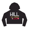 Hoodie Hill All Knight Long Women's Cropped Hooded Sweatshirt