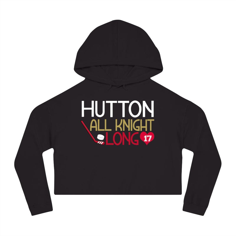 Hoodie Hutton All Knight Long Women's Cropped Hooded Sweatshirt