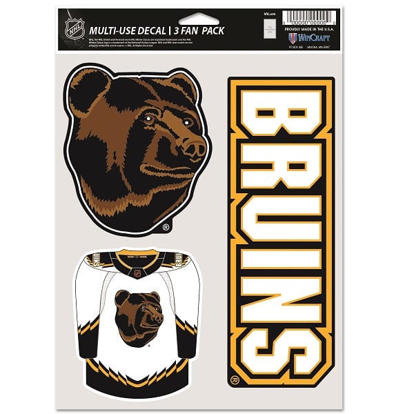 Boston Bruins Special Edition Multi-Use Decal, 3 Pack