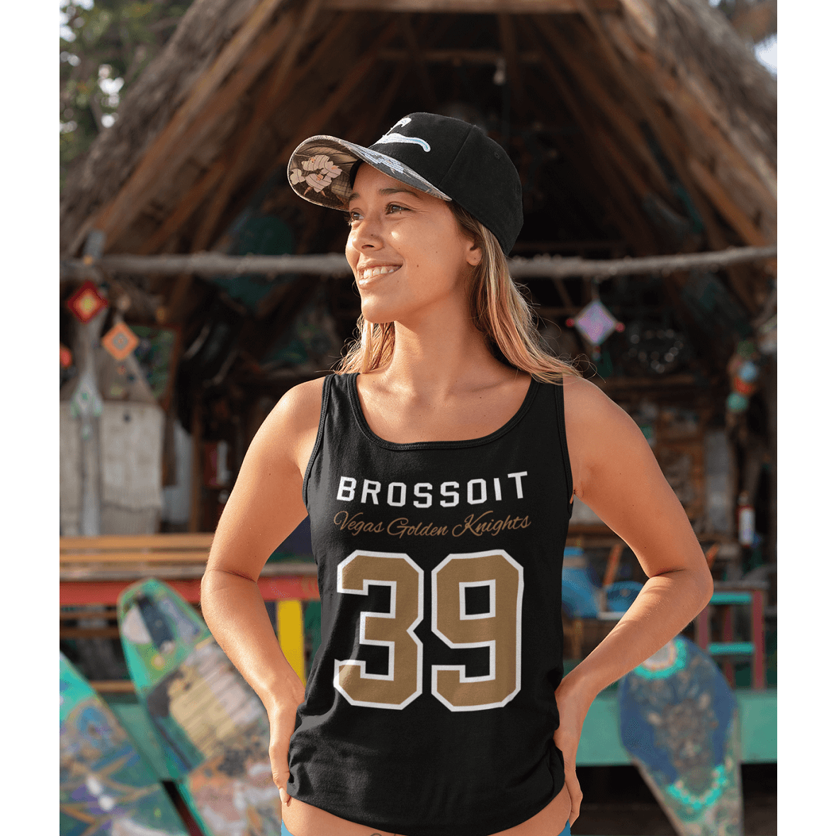 Tank Top Broissoit 39 Women's Tri-Blend Racerback Tank