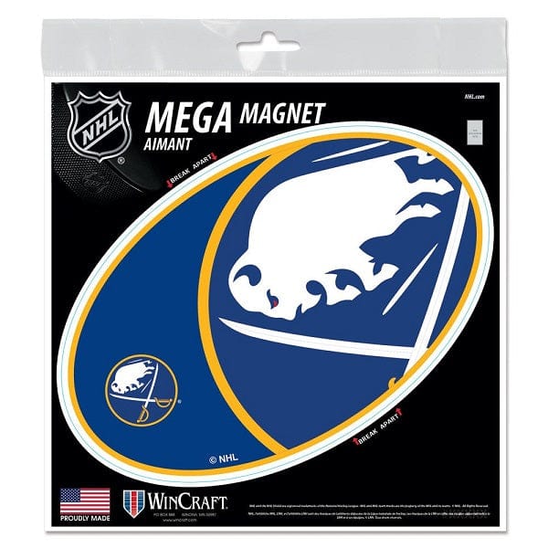 Buffalo Sabres Mega Outdoor Magnet, 6x6"