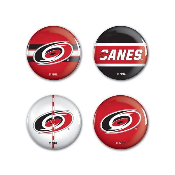 Carolina Hurricanes Fashion Button Four Pack